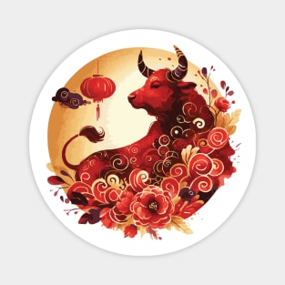 Chinese Zodiac Year of the Ox Magnet